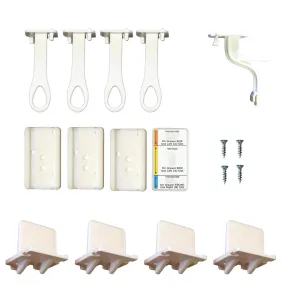 Adhesive Top Drawer Latch - 4 Pack