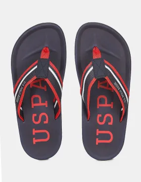 Brand Print Non-Skid Pieres Flip Flops