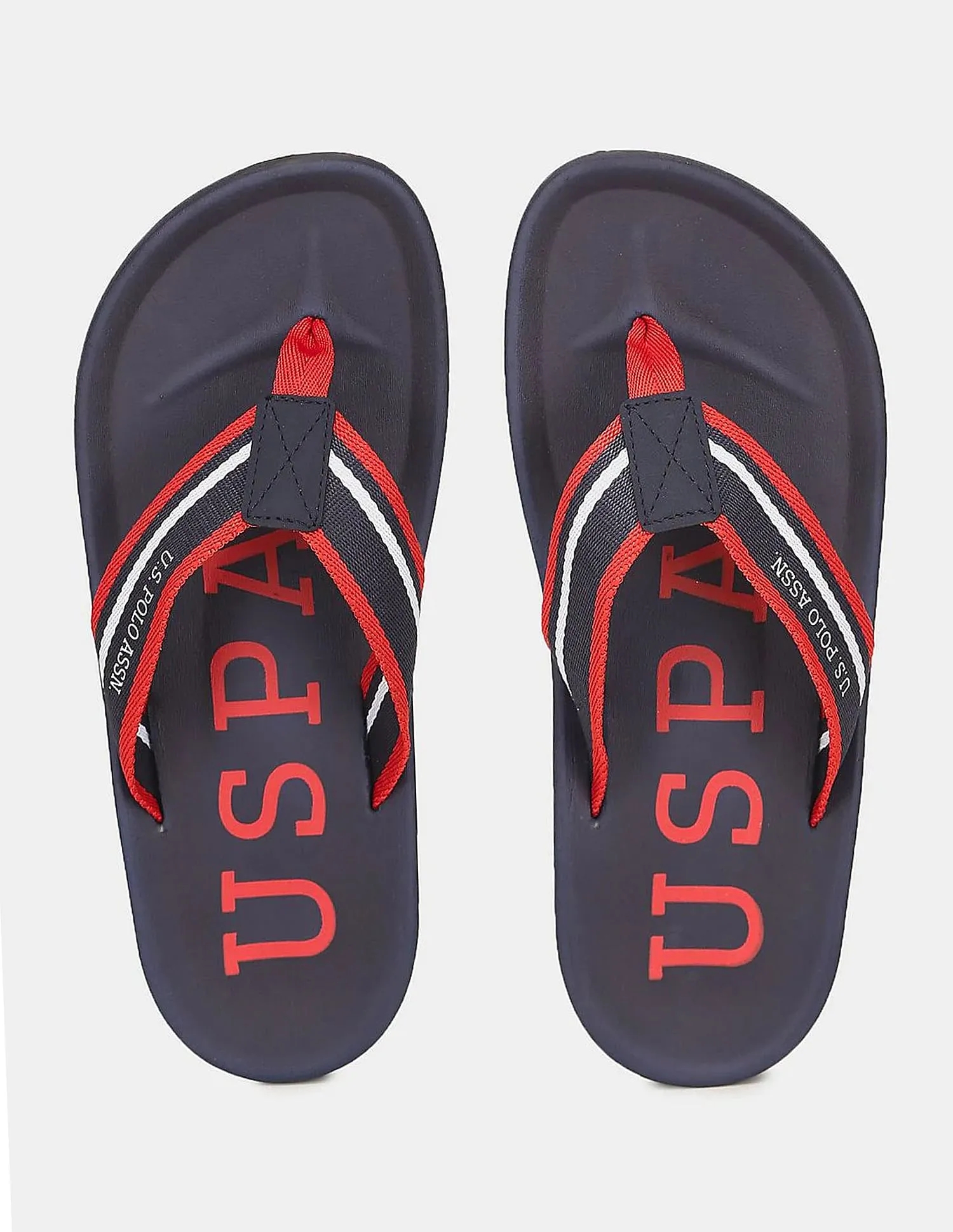 Brand Print Non-Skid Pieres Flip Flops