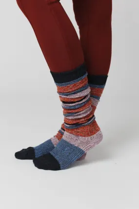 Cecily Stripe Socks - Gray