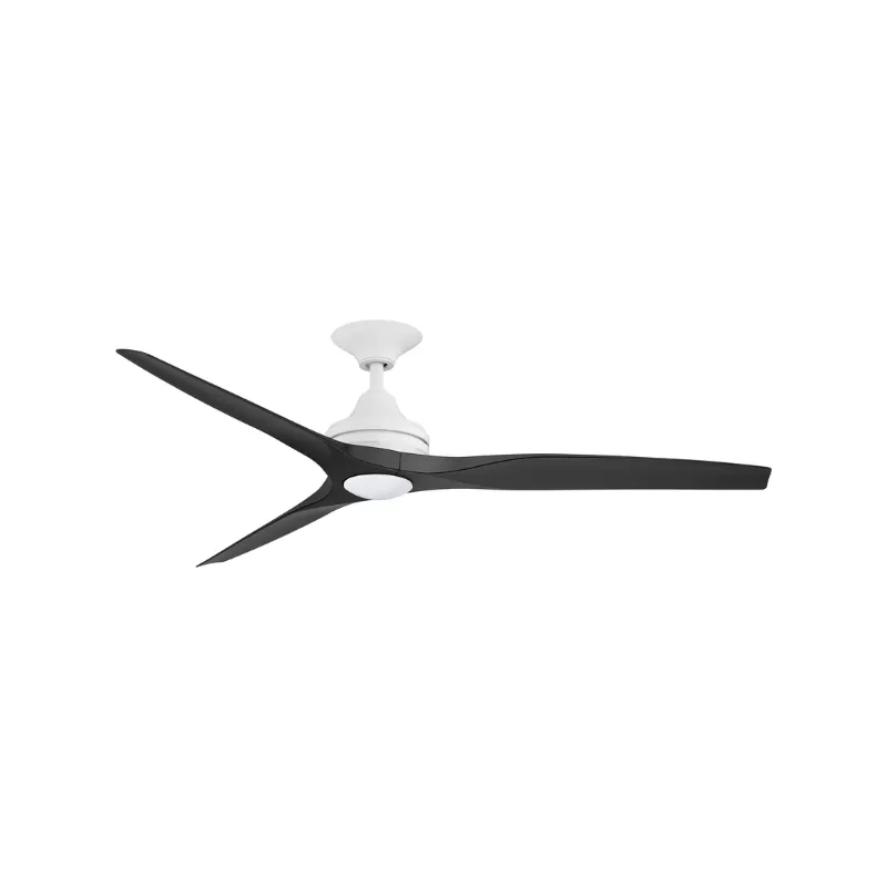 Contoured Blades Ceiling Fan with White Motor | Spitfire AC | ThreeSixty