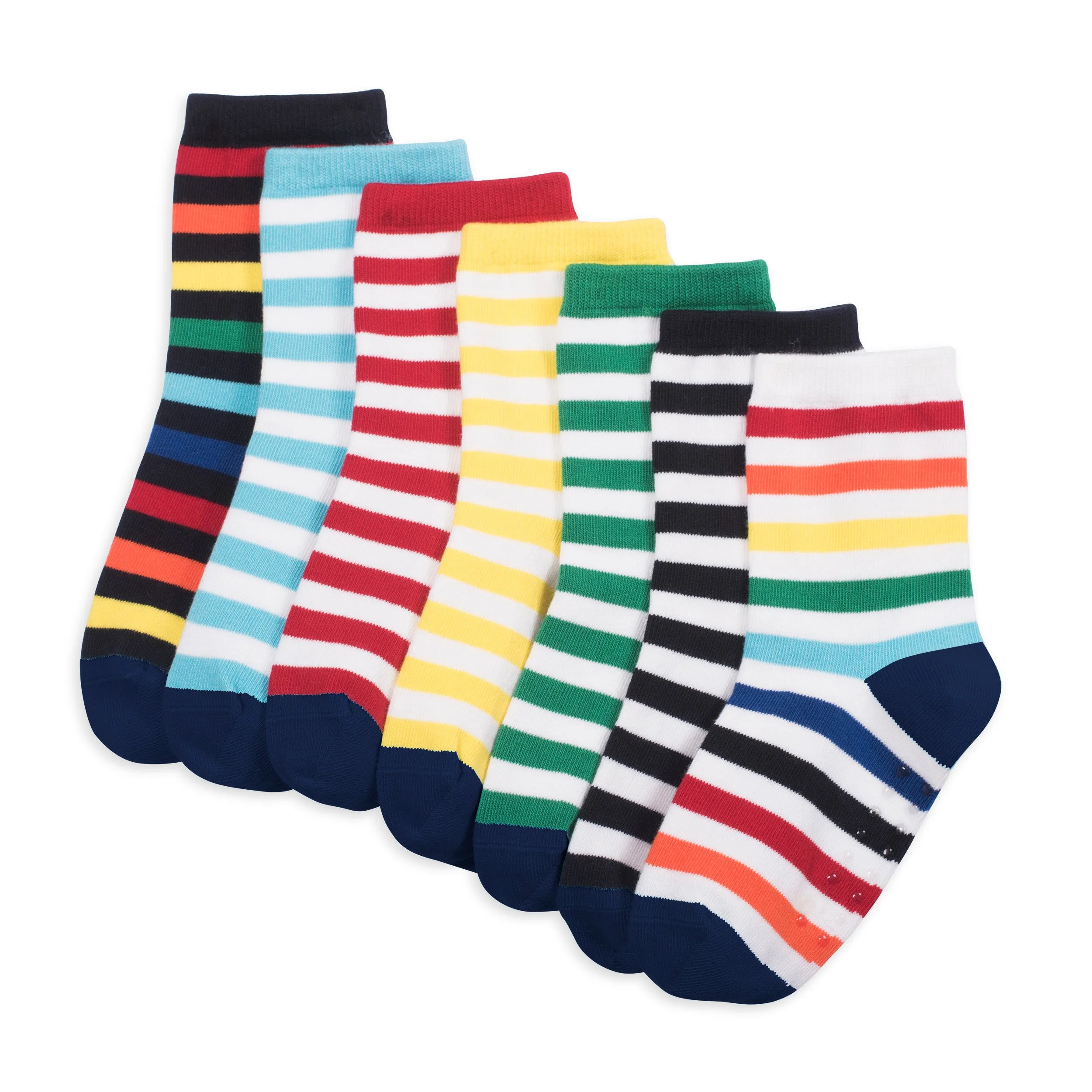 Crew sock 7-pack in stripe