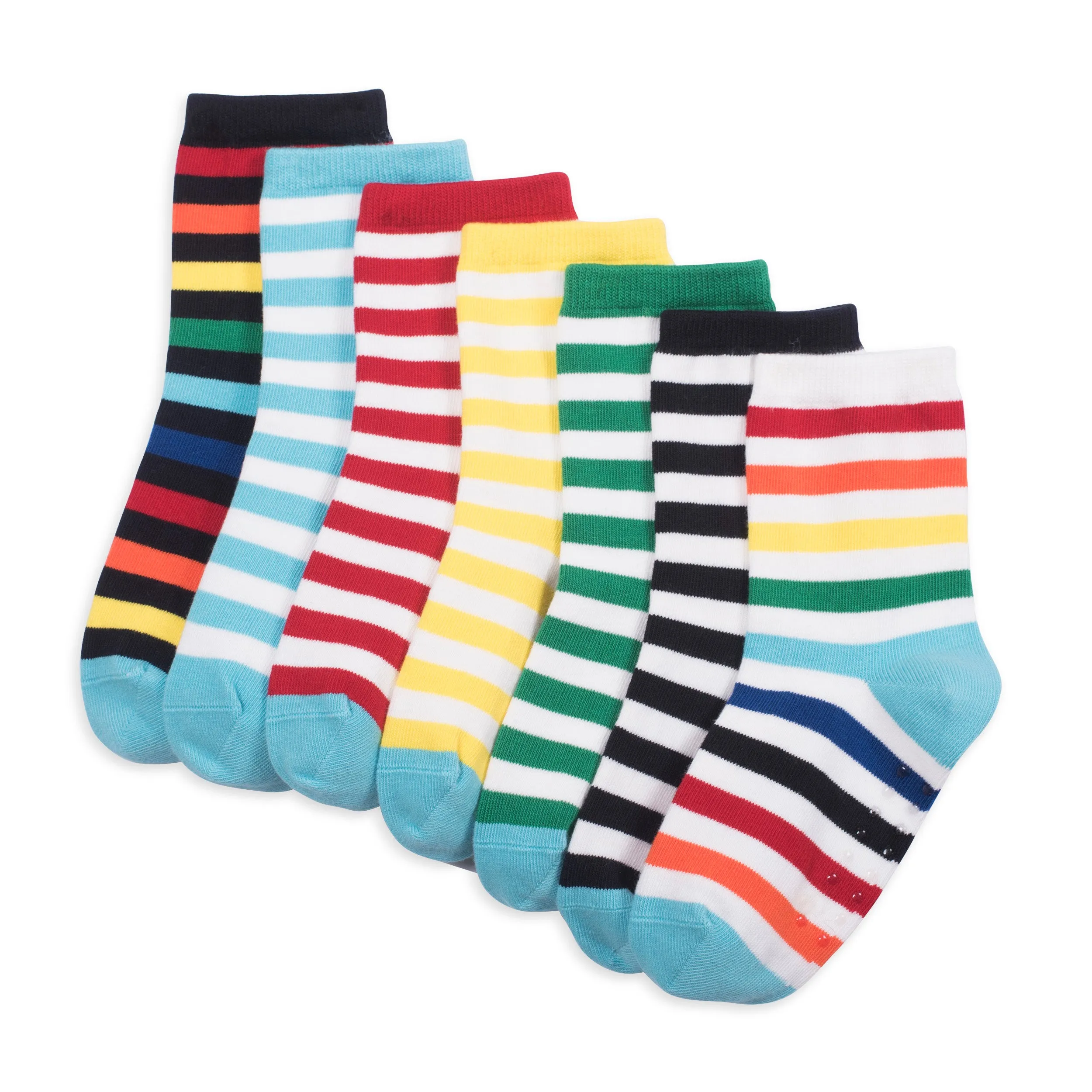 Crew sock 7-pack in stripe