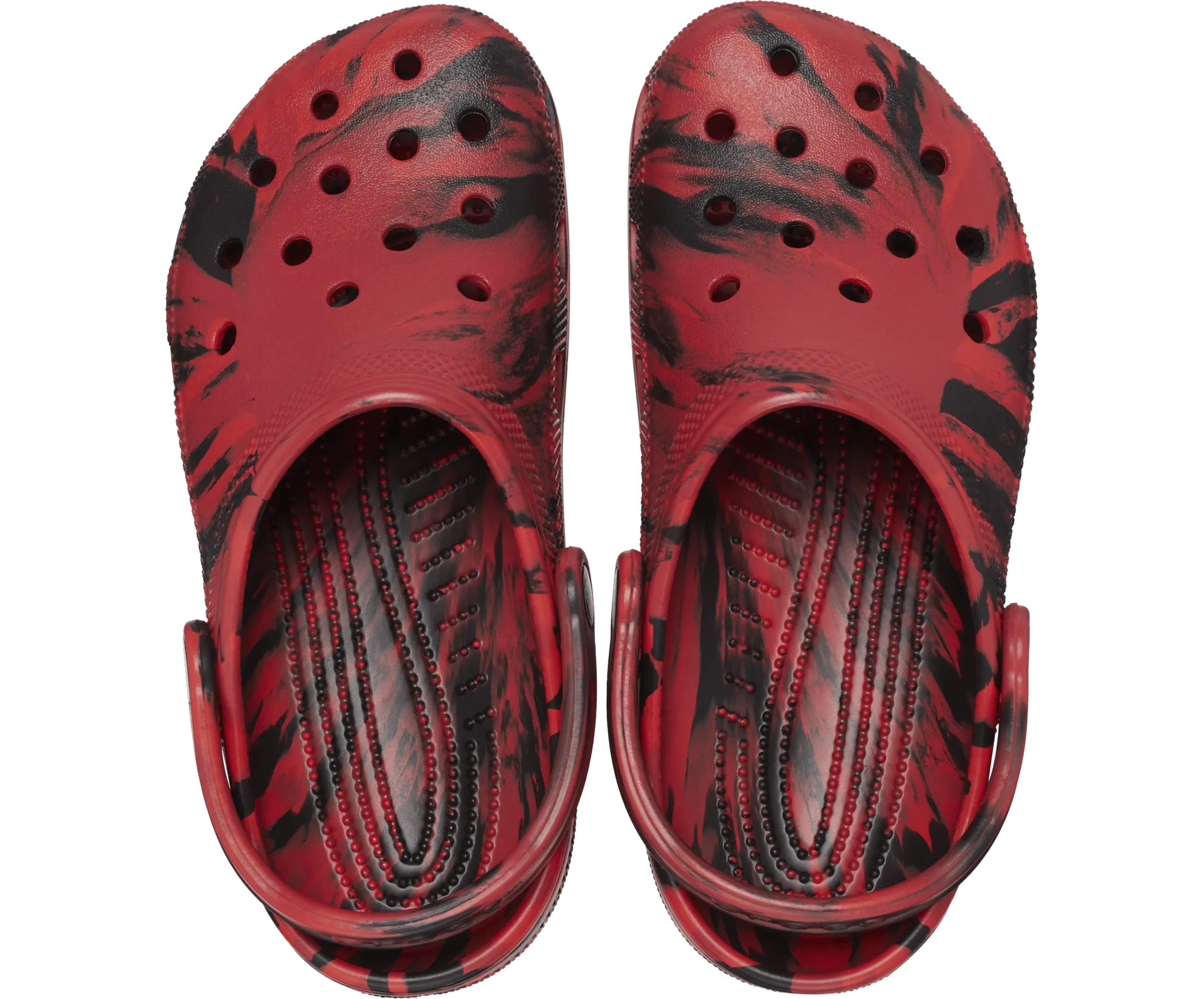 Crocs Unisex Classic Marbled Clog - Pepper Black