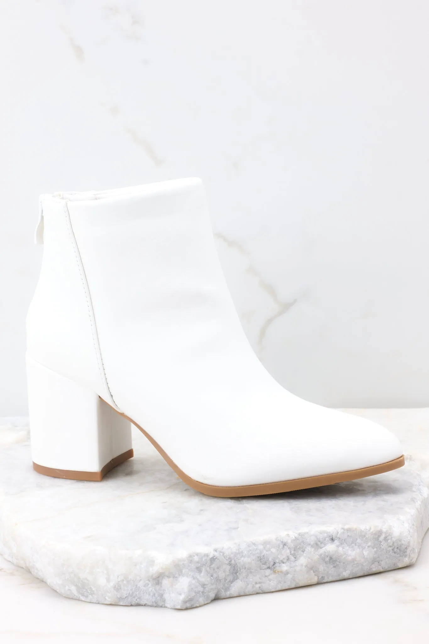 Game Plan White Ankle Boots