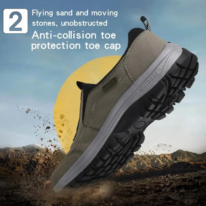 GRW Orthopedic Men Shoes Arch Support Wide Toebox AntiSkid Walking Outdoor