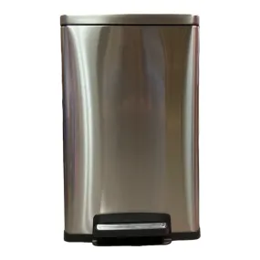 *Scratched* Tramontina 13 Gal Soft Closing Step On Trash Can, Stainless Steel